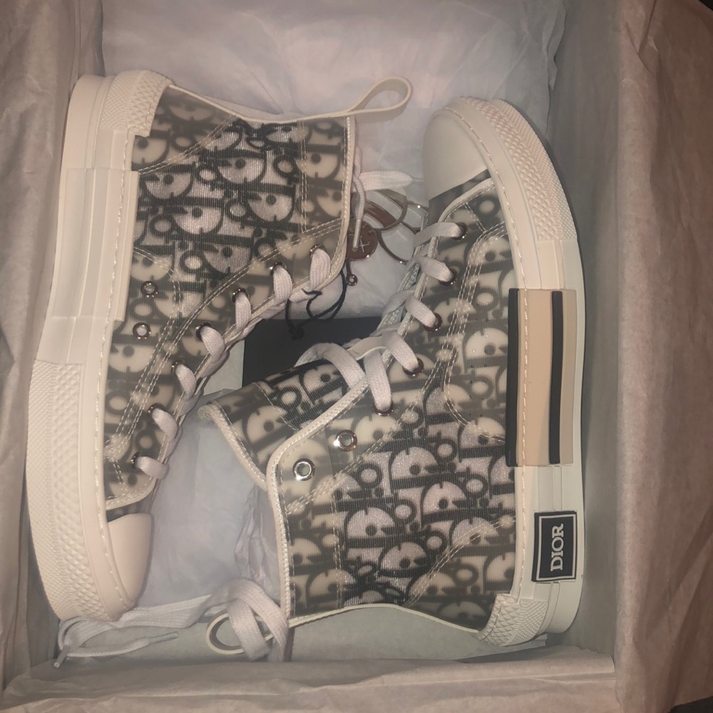 Dior B23 Hightop Oblique Transparency!! NWT